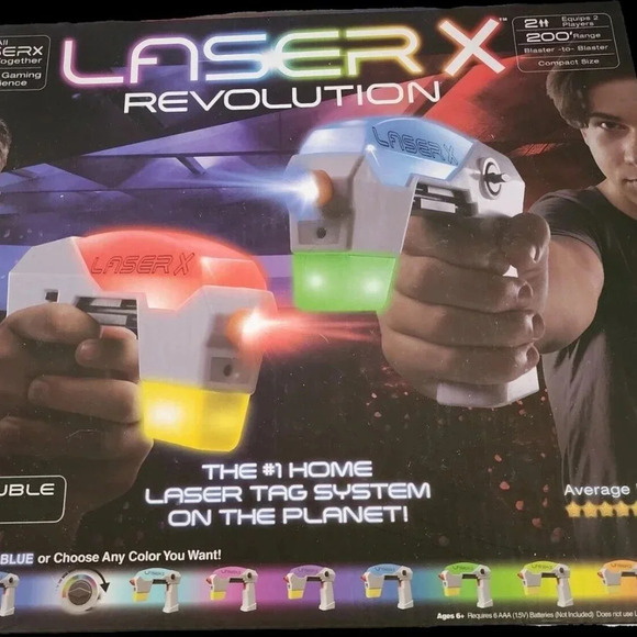 Laser X Revolution Two Player Micro Laser Tag Gaming Blaster Set New Sealed - Picture 1 of 6